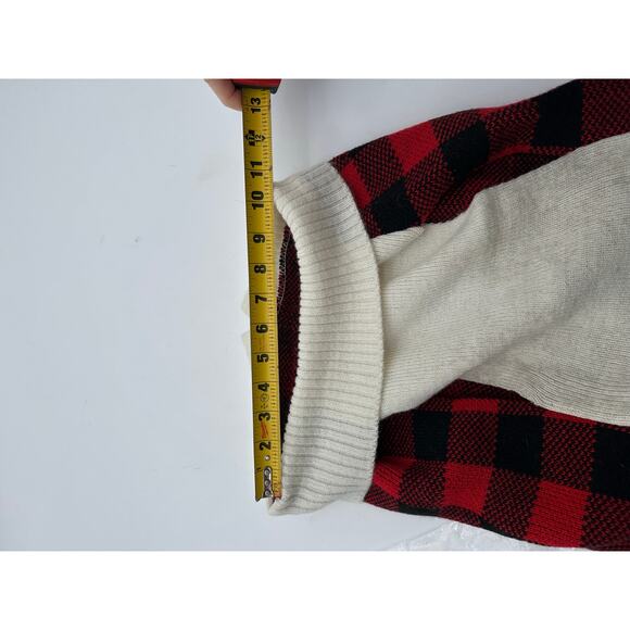 Dog Cable knit sweater Buffalo Plaid Ralph Lauren Christmas XL *read Wag n Woof - Picture 10 of 10